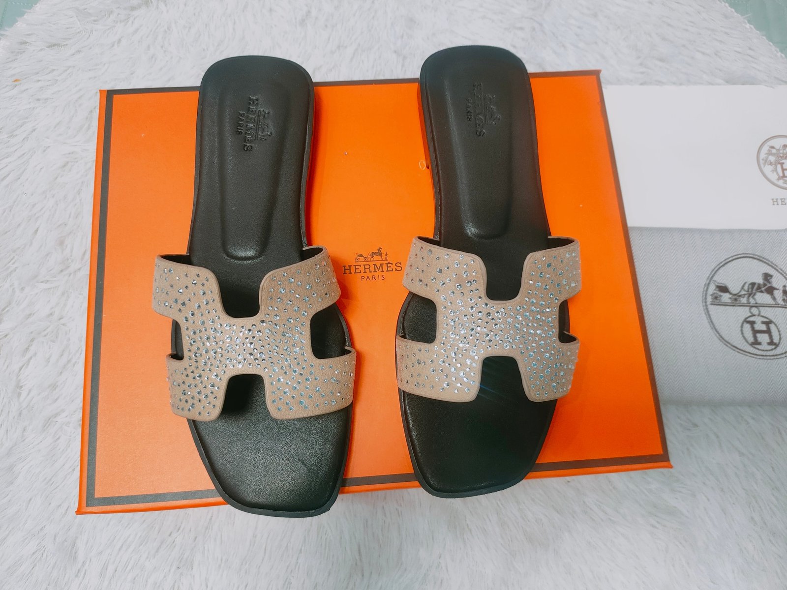 HM Oran Sandals Crystal Embellished - Sandals
