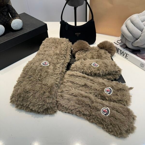 MCL Angora Wool Set Brown - Scarf