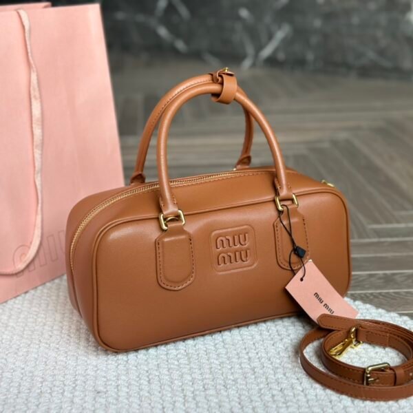MIU Bowling Bag Tan Leather - Bag