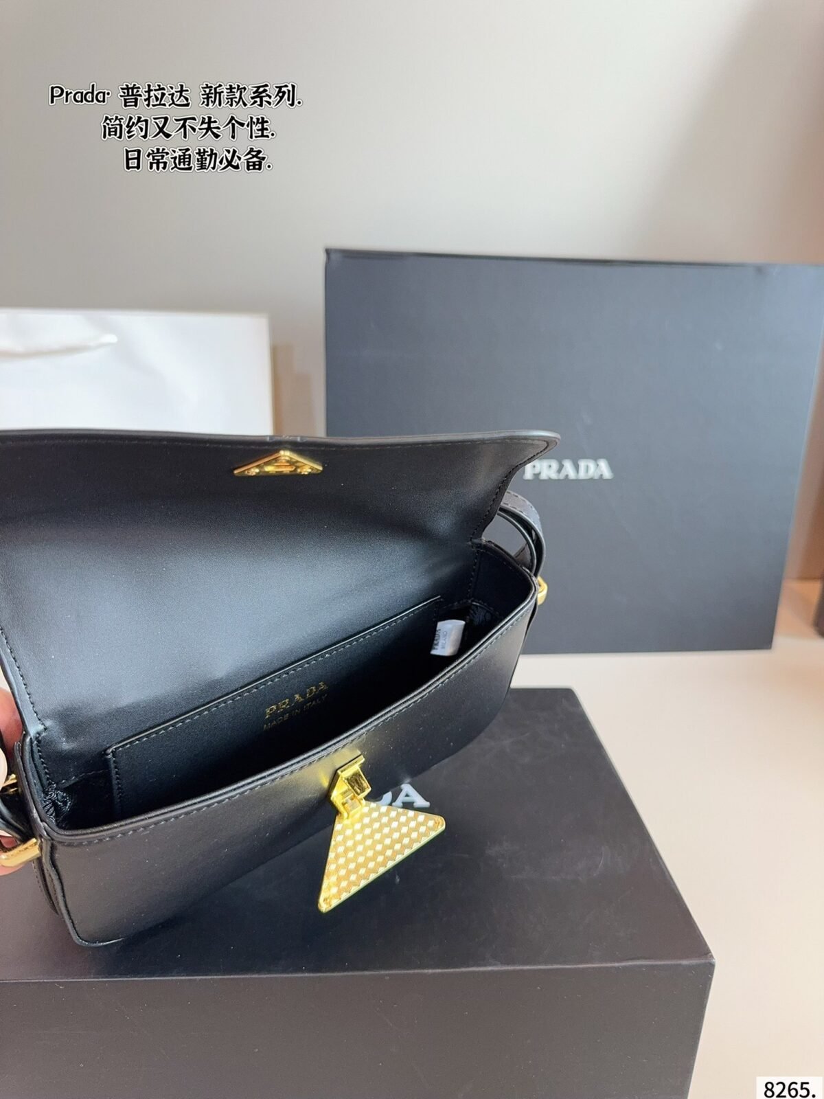 PR Cleo Black Leather – Bag — 9