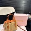 MIU Basket Bag - Bag – Tan · Ref. BA25837
