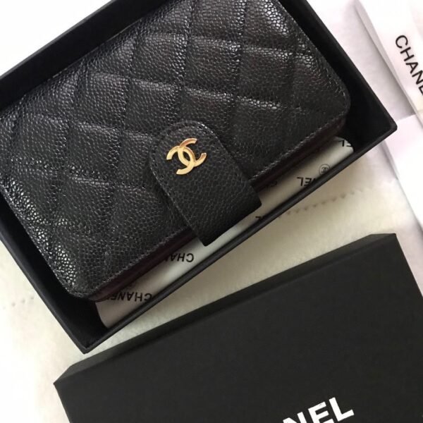 CC Classic Card Holder Black Caviar Leather - Wallet