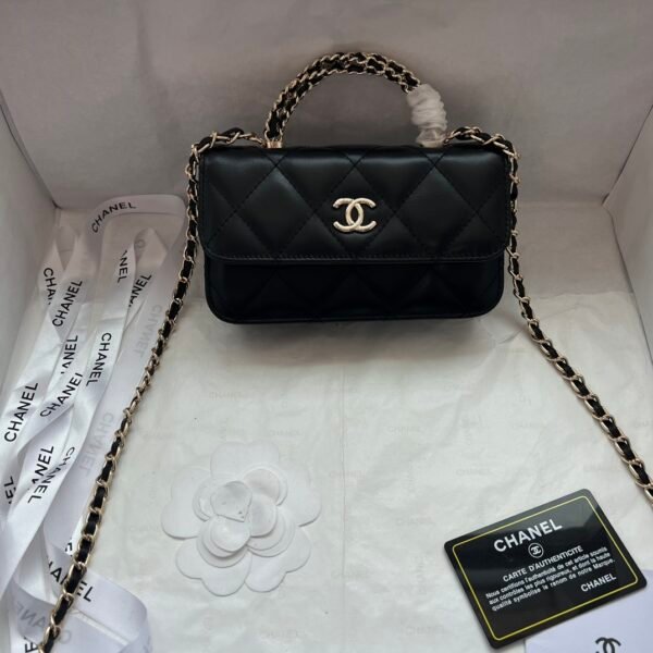 CC Wallet on Chain (WOC) Black Leather - Bag