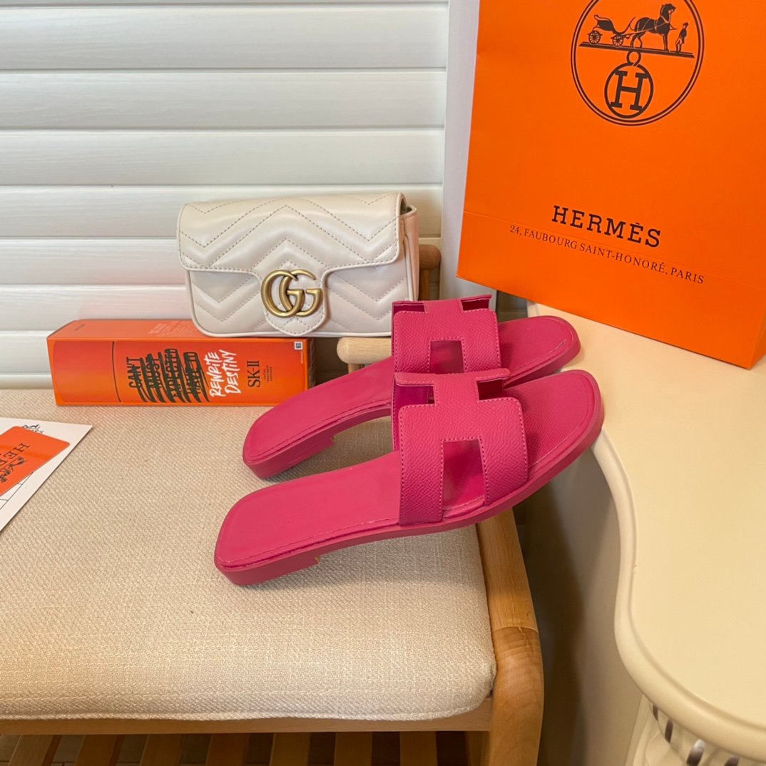HM Oran Sandals Pink Leather - Sandals - Image 3