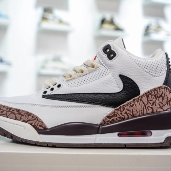 NK Air Jordan 3 Retro Dark Mocha White/Brown - Sneakers