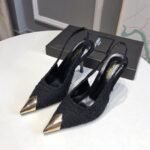 YSL Opyum Slingback Pumps – Heels – Black
