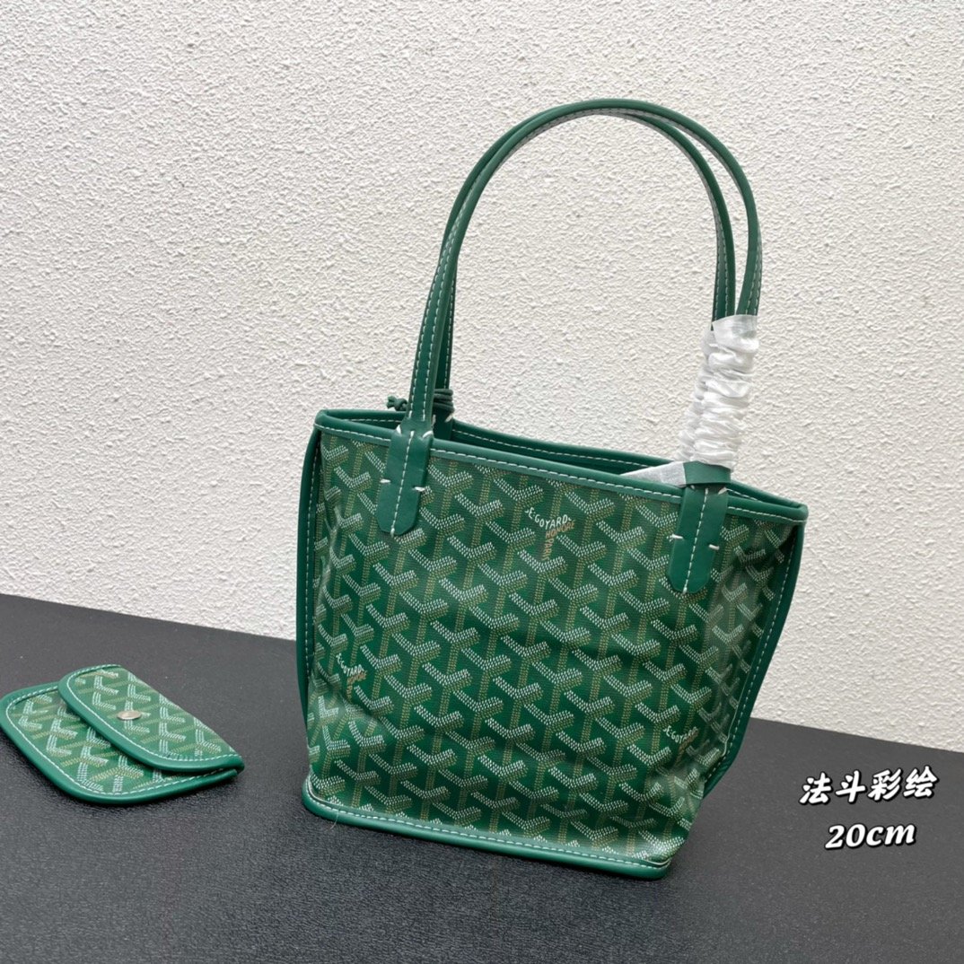 GYD Anjou 20cm Green Monogram - Bag - Image 2