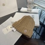 MCL Ribbed Beanie Beige Wool – Hat