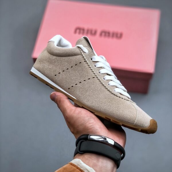 MIU Sneakers Beige Suede - Sneakers