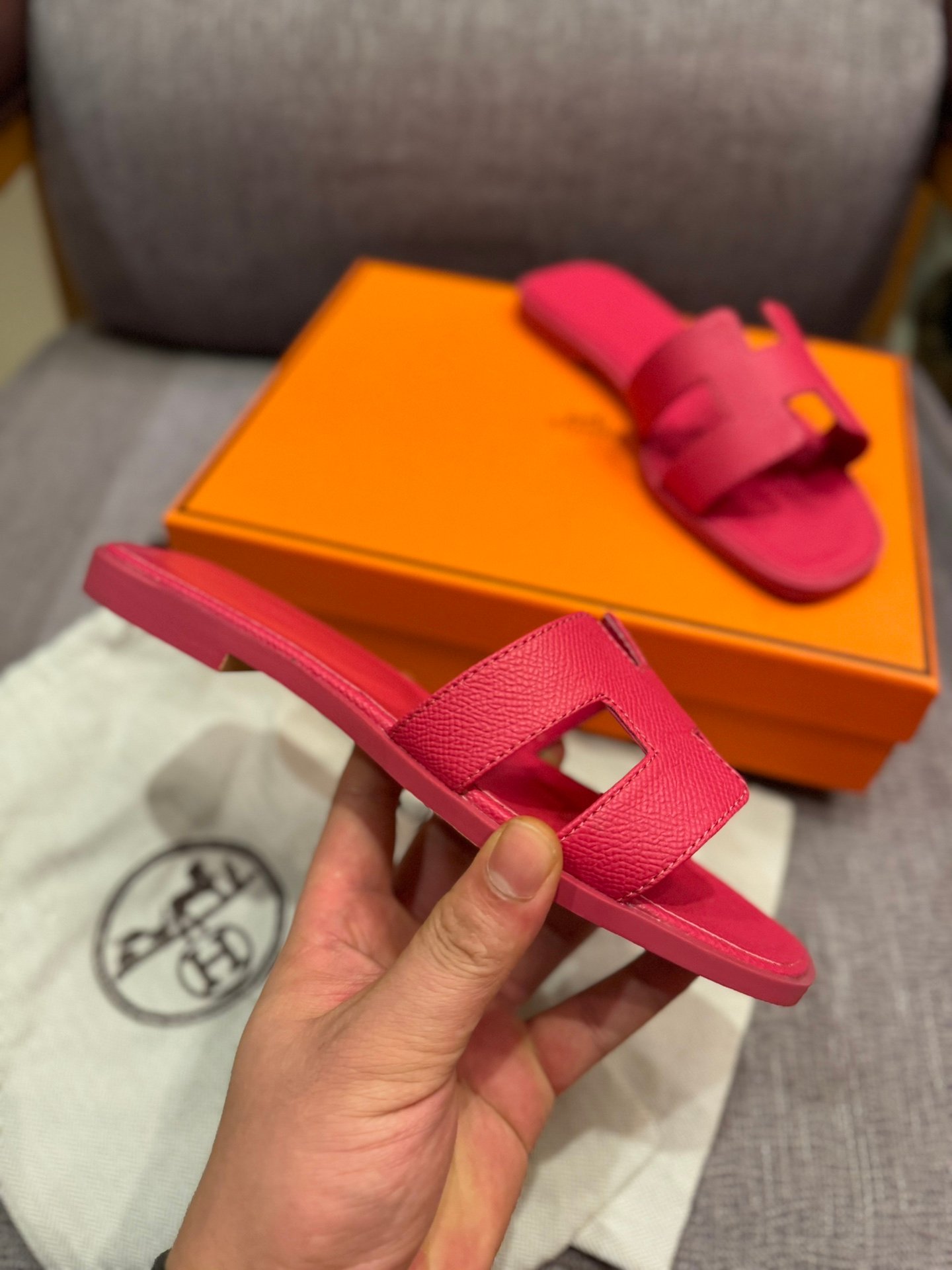 HM Oran Sandals Pink Leather - Sandals - Image 4