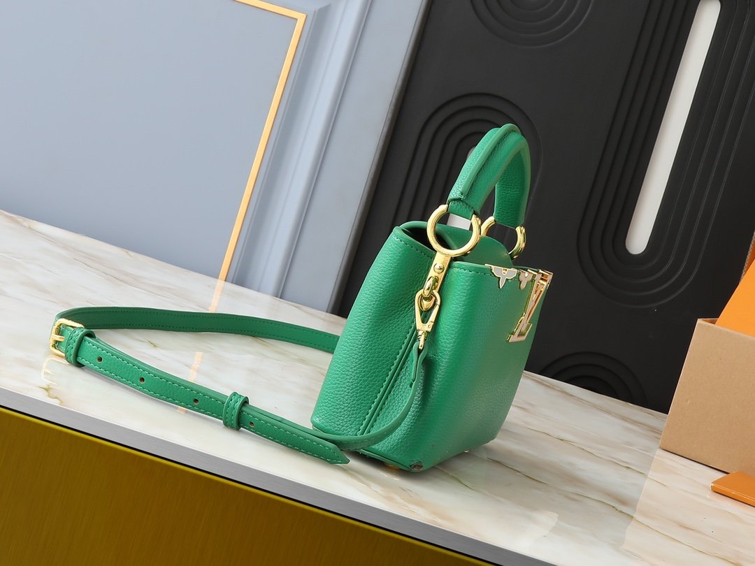LV Capucines Mini Green Leather - Bag - Image 2