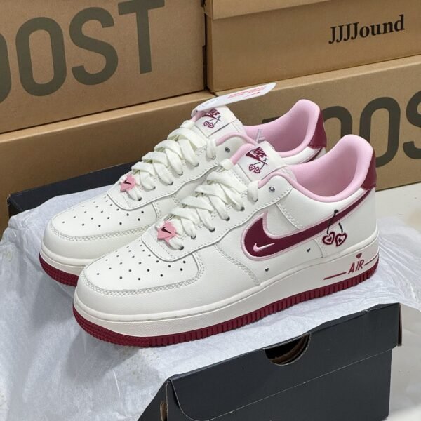 NK Air Force 1 Low JJJJound Burgundy 38 White/Burgundy - Sneakers