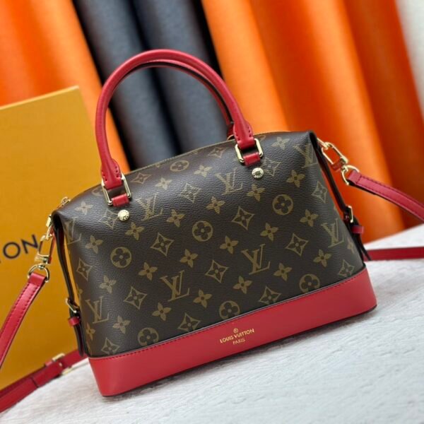 LV Speedy Bandoulière 25 Monogram with Red Leather - Bag