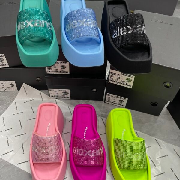 AMQ Classic Glitter Wedge - Sandals