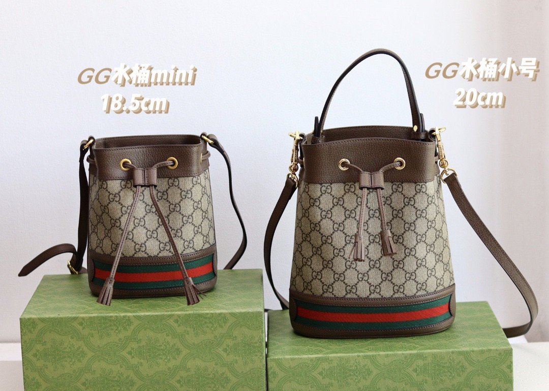 GG Ophidia GG Bucket Bag Mini GG Supreme Canvas - Bag