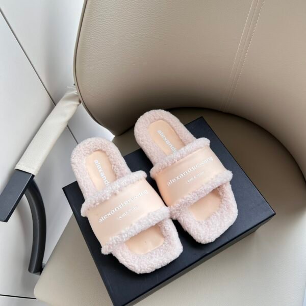 AMQ Shearling Slides - Slides