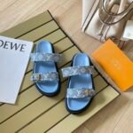 LV Waterfront Monogram Denim – Slides