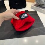 TNF Logo Beanie Red Wool – Hat