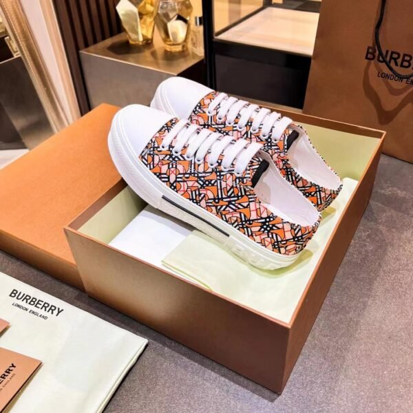 BBR Vintage Check Sneakers Orange/White - Sneakers