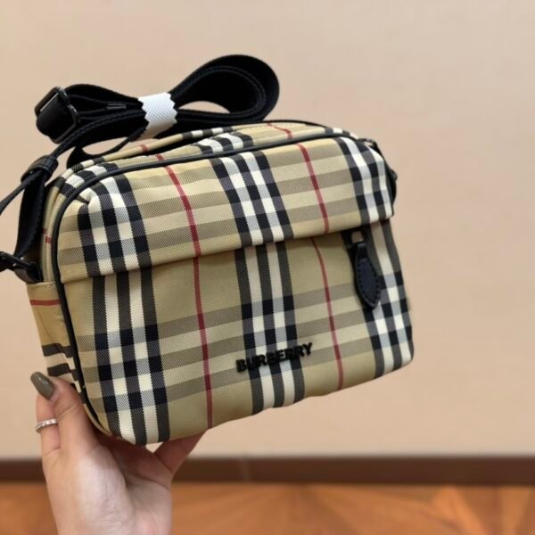 BBR Vintage Check Camera Bag Beige Check - Bag