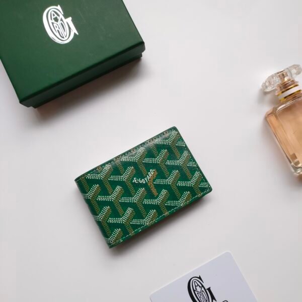 GYD Victoire Card Holder Green GYDine Canvas - Wallet