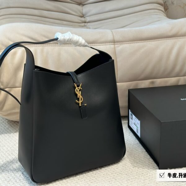 YSL Le 5 à 7 Hobo Black Leather - Bag