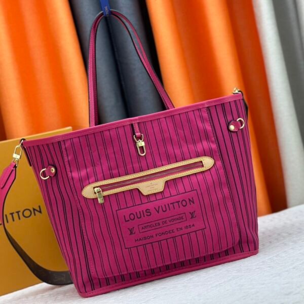 LV OnTheGo PM Pink Vertical Stripes - Bag