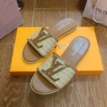 LV Paseo Flat Comfort Mule Raffia – Slide