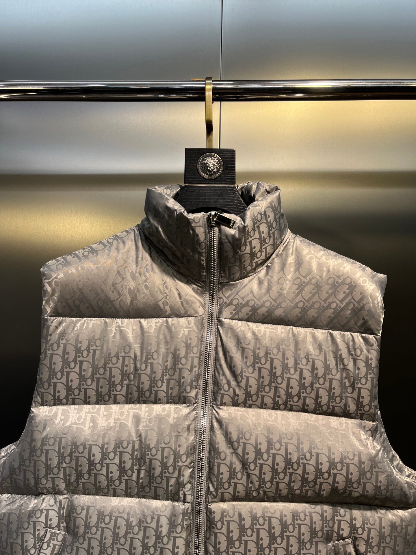 CD Oblique Down Vest Grey Oblique - Vest - Image 3