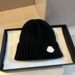 MCL Ribbed Wool Beanie Black – Hat