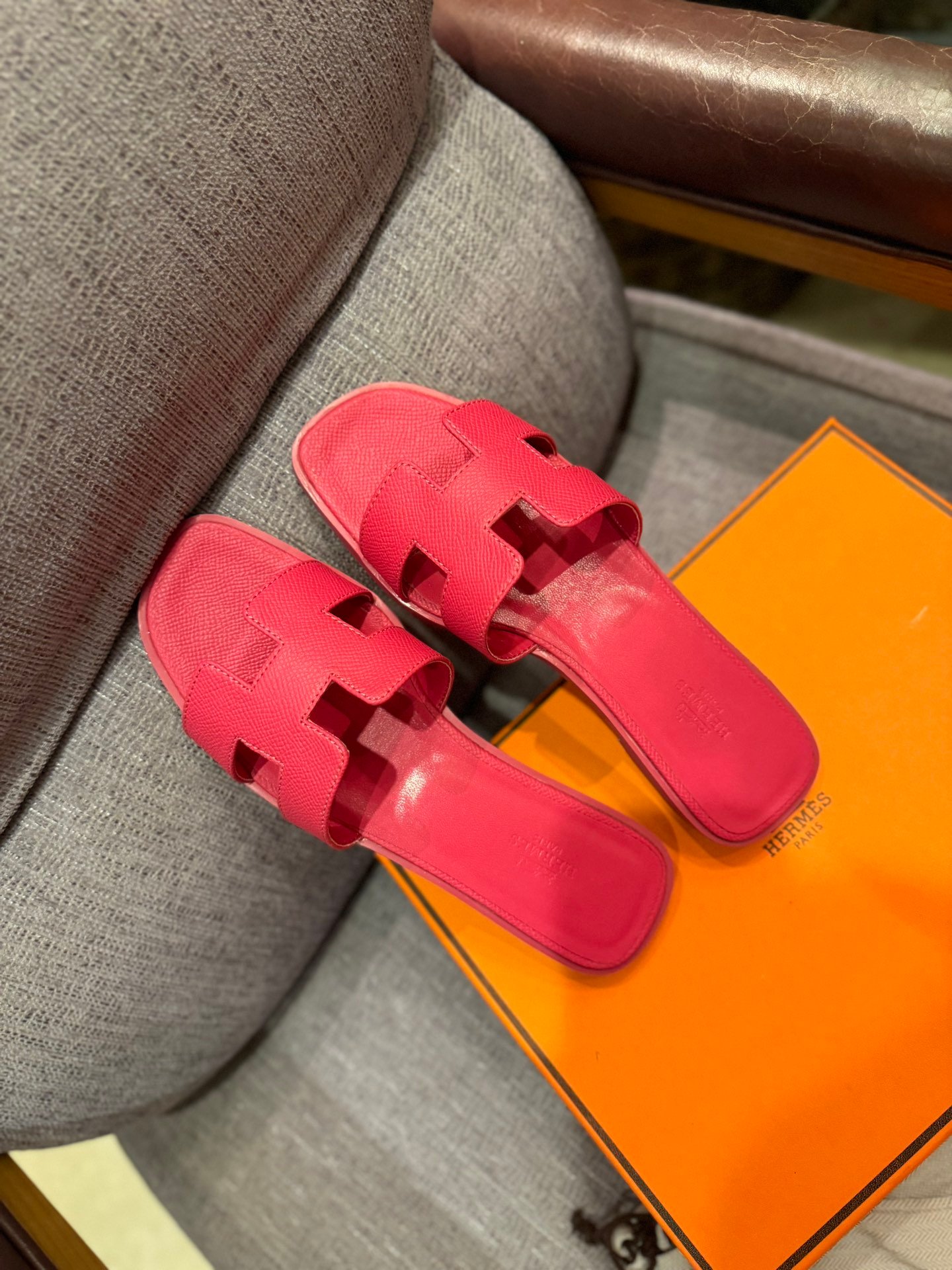 HM Oran Sandals Pink Leather - Sandals - Image 3