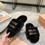 MIU Furry Logo Slides Black – Slides