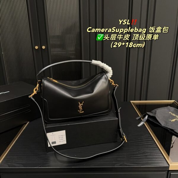 YSL Le 5 à 7 Hobo Black Leather - Bag