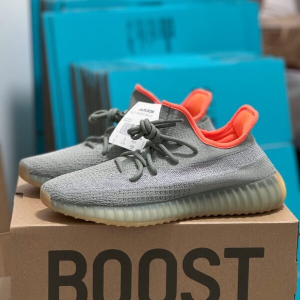 AD Yeezy Boost 350 V2 Grey/Orange - Sneakers