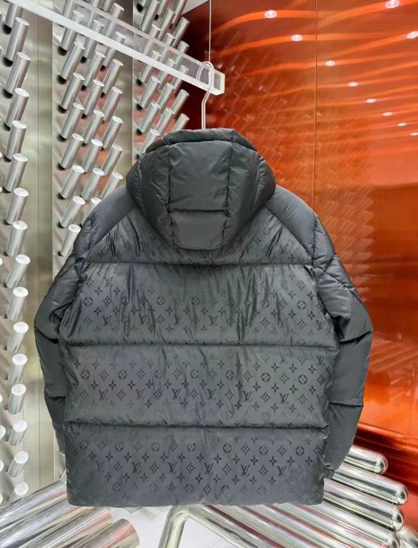 LV Monogram Puffer Jacket Black Monogram - Jacket - Image 8
