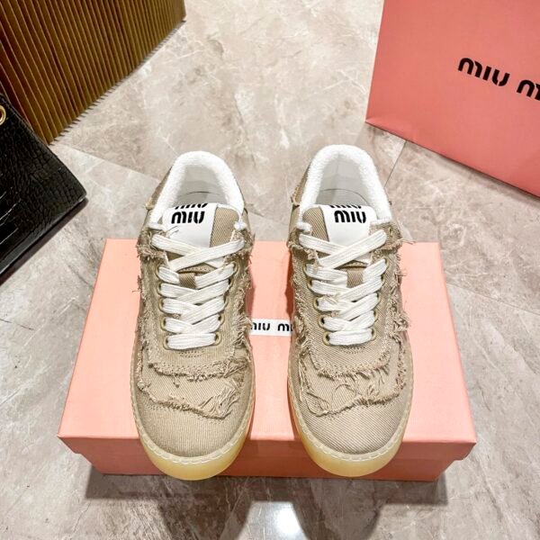 MIU Vintage Canvas Sneakers - Sneakers