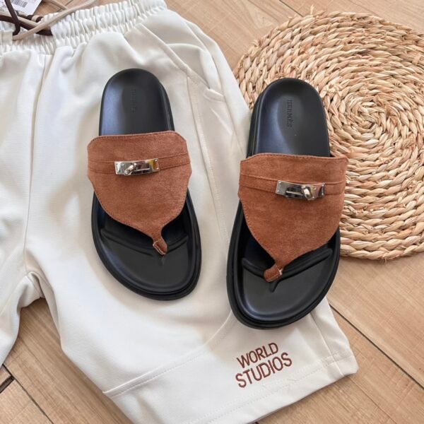 HM Oran Sandals Brown Suede - Sandals