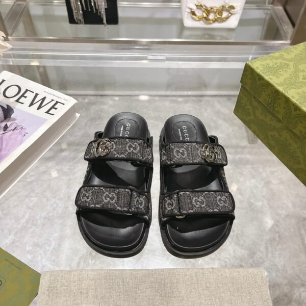 GG GG Canvas Velcro Sandals - Sandals
