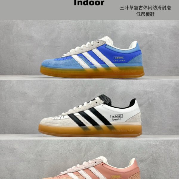 AD Gazelle Indoor Bad Bunny Blue/Black/Pink - Sneakers