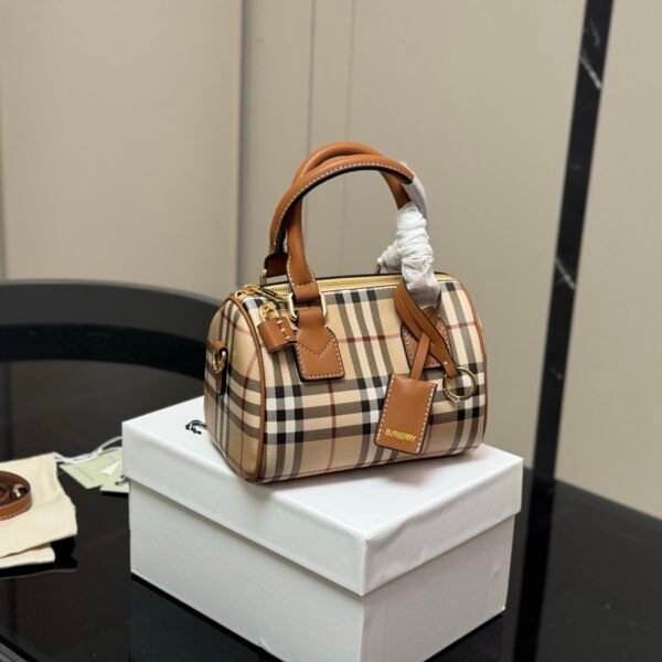 BBR Vintage Check Bowling Bag Beige Check - Bag