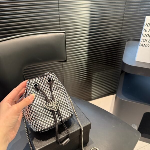 PR Crystal Studded Bucket Bag - Bag