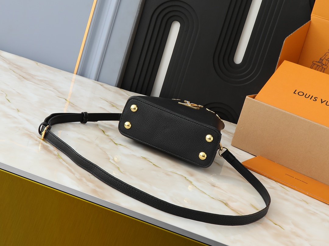 LV Capucines BB Black Leather - Bag - Image 4