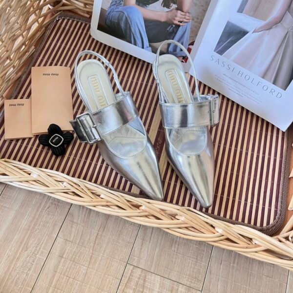 MIU Buckle Strap Heels - Heels
