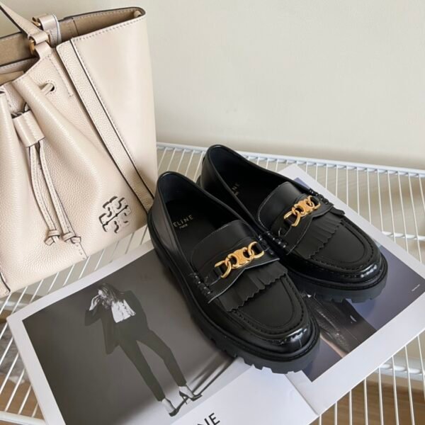 CEL Triomphe Loafers Black Leather - Shoes