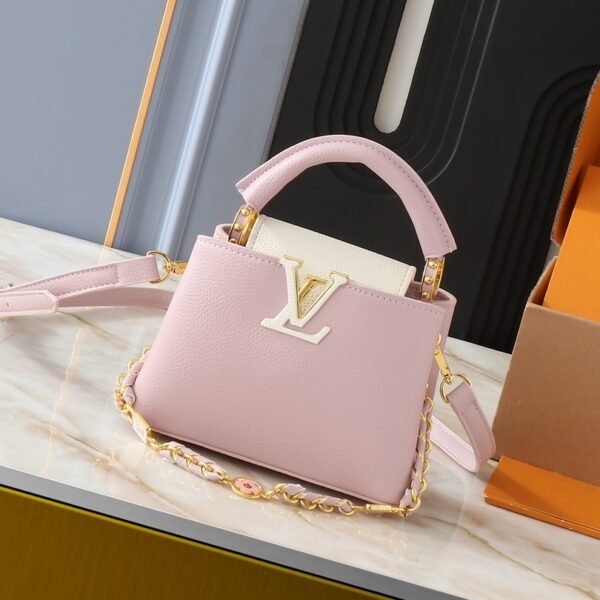 LV Capucines Mini Pink Leather - Bag