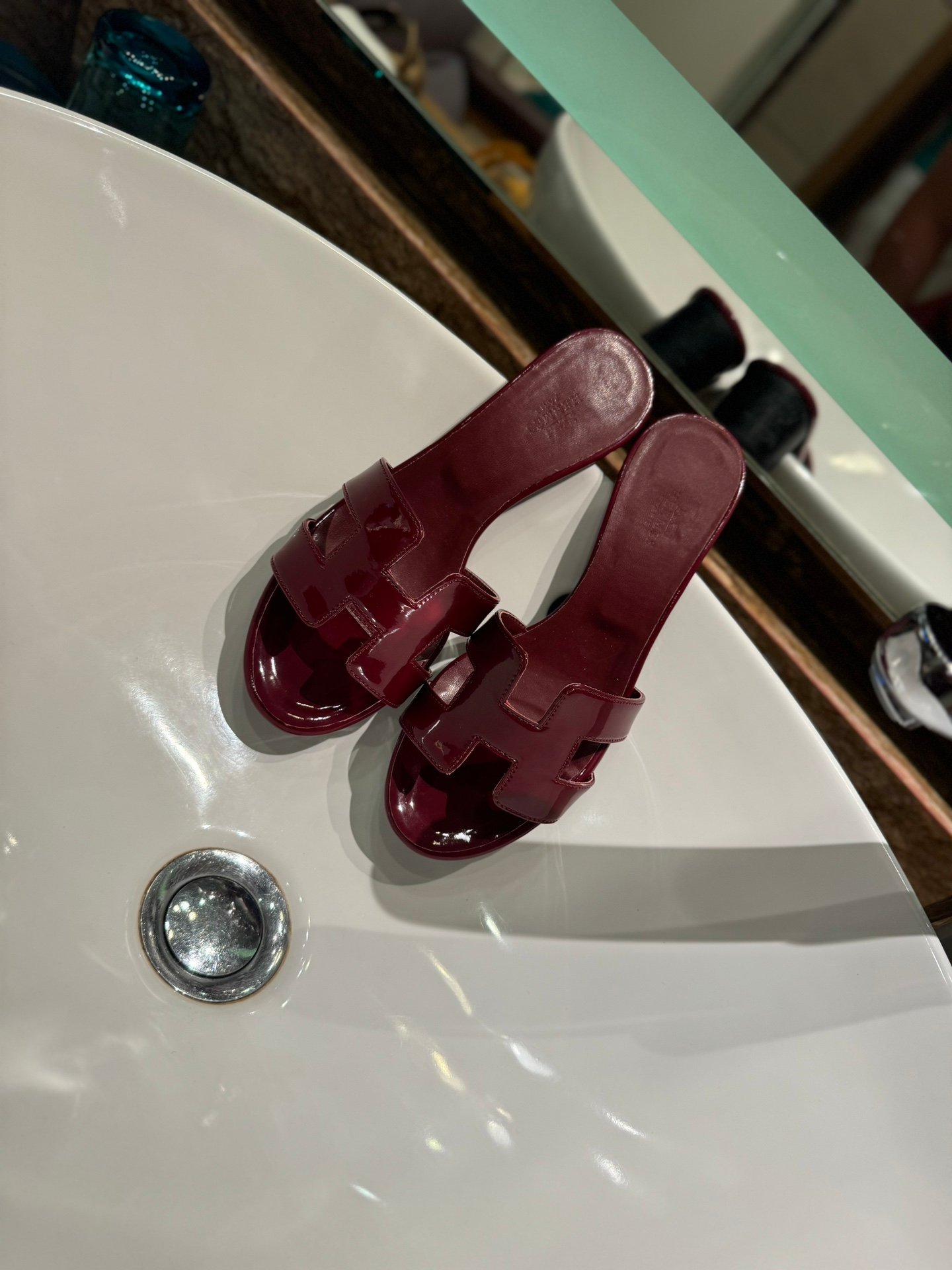 HM Oran Sandals Burgundy Leather - Sandals - Image 6
