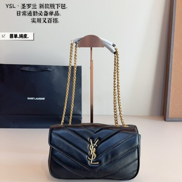 YSL Loulou Small Black Leather - Bag