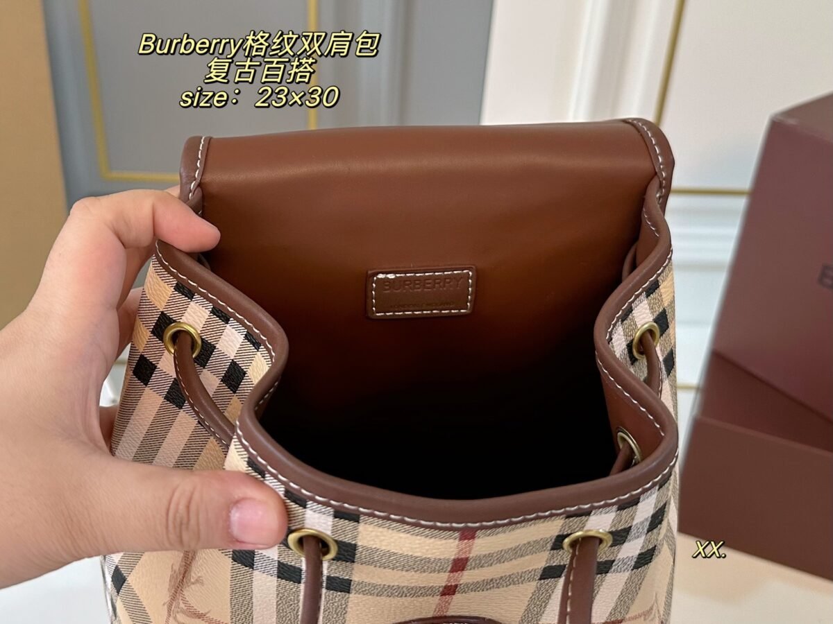 BBR Vintage Check Backpack – Bag — 9