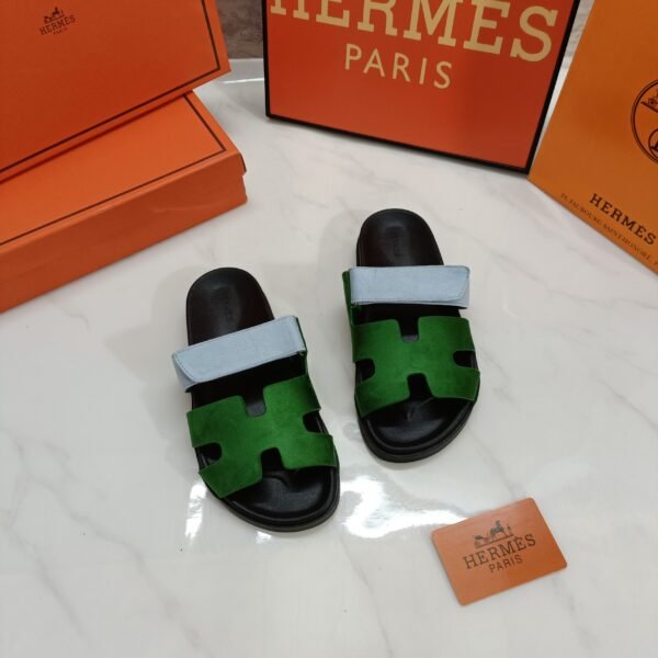 HM Oran Sandals Green Suede - Sandals