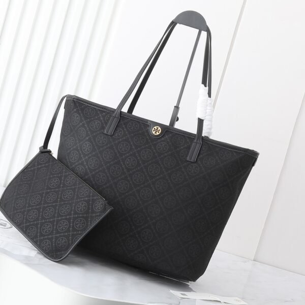 TB Large monogram shopping bag featuring